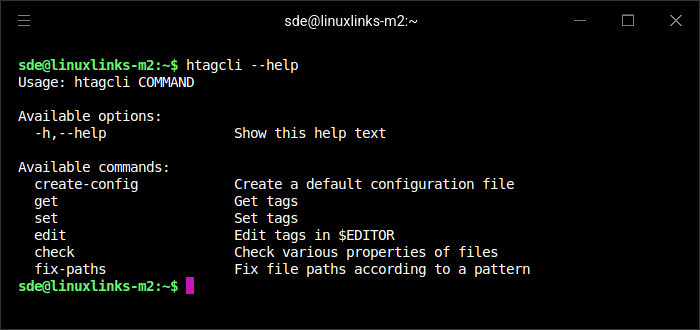 htagcli commands