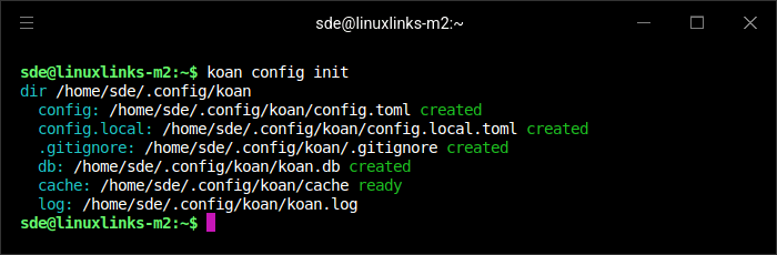 Configure the program