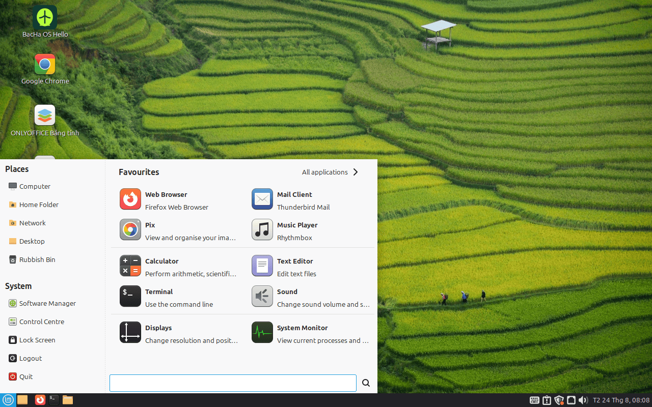 Bac-Ha-OS desktop