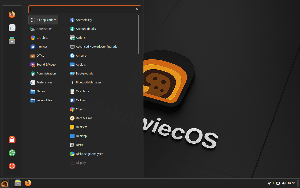 MakowiecOS desktop