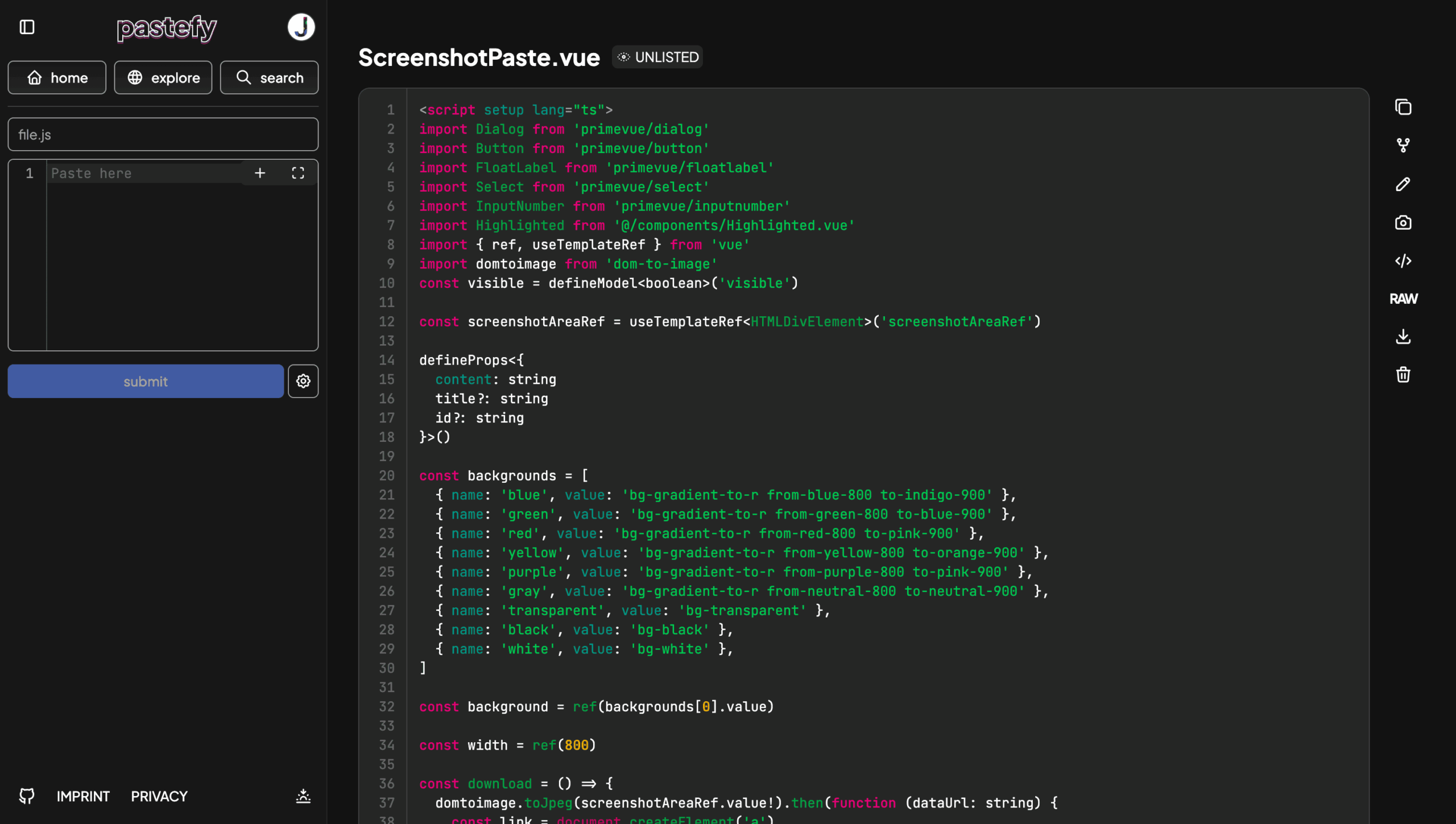 Pastefy in action