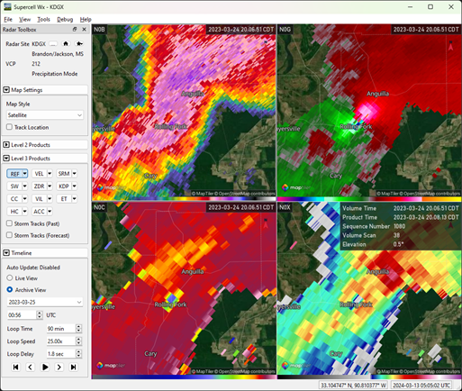 Supercell Wx in action