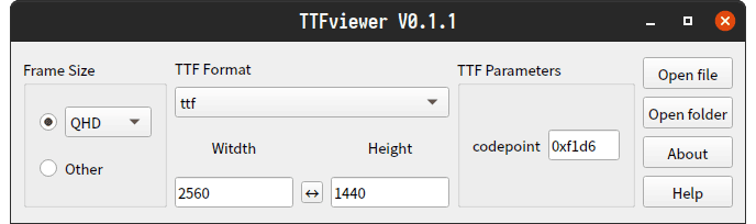 TTFviewer in action