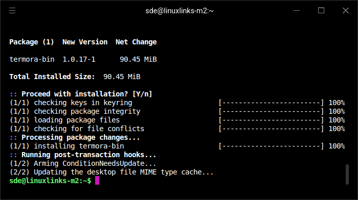 Installing Termora