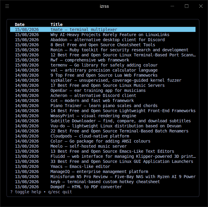 LinuxLinks feed