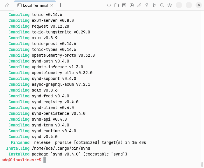 Installing the software in CachyOS