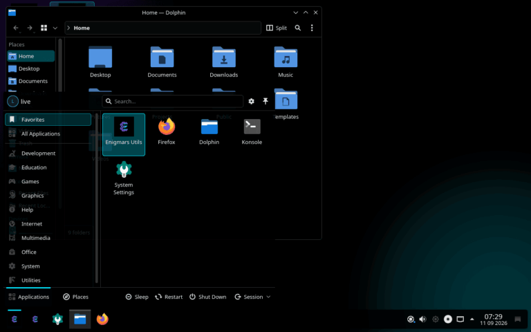 EnigmarsOS - privacy-focused Arch-based Linux distribution - LinuxLinks
