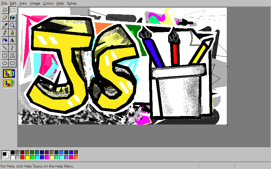 JS Paint in action