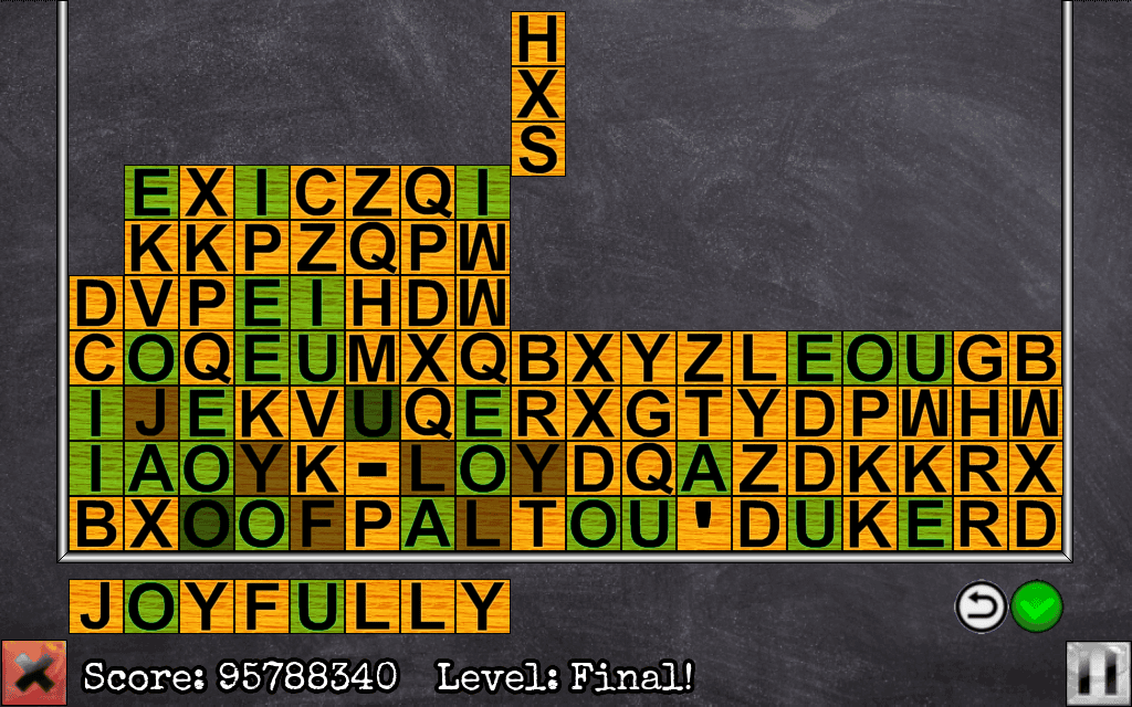 LettersFall 110% is an educational word puzzle game