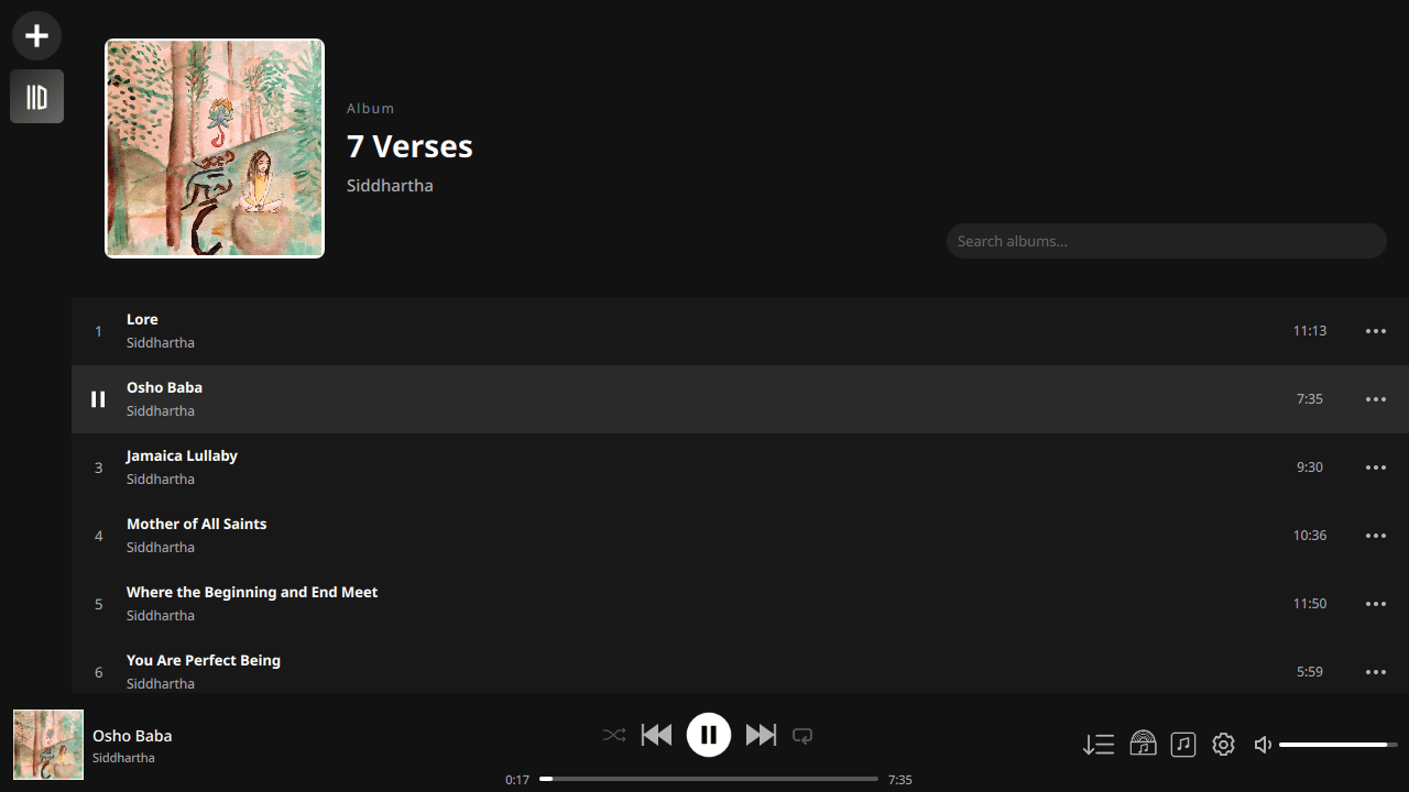 Playing an album