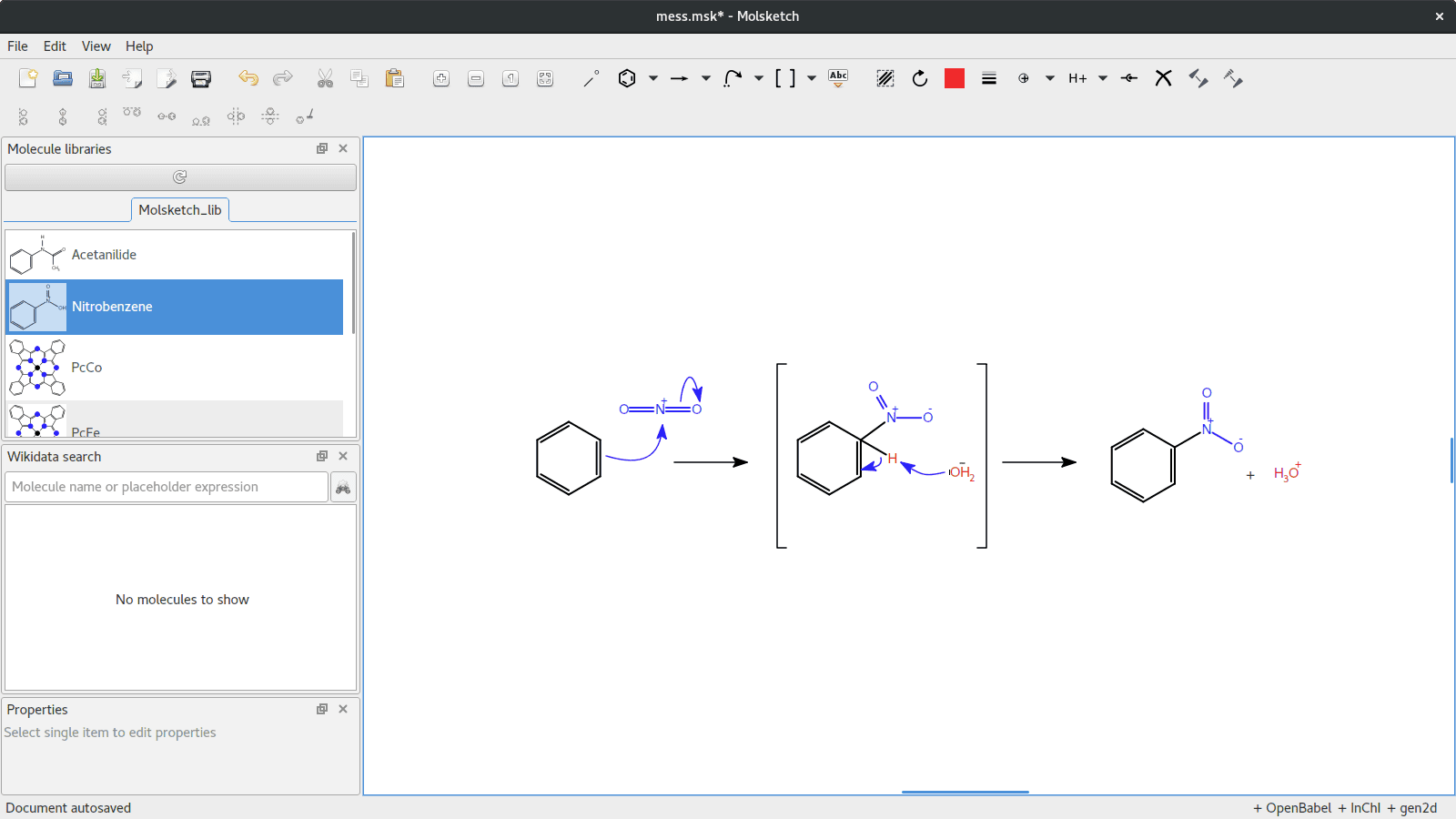 Molsketch in action