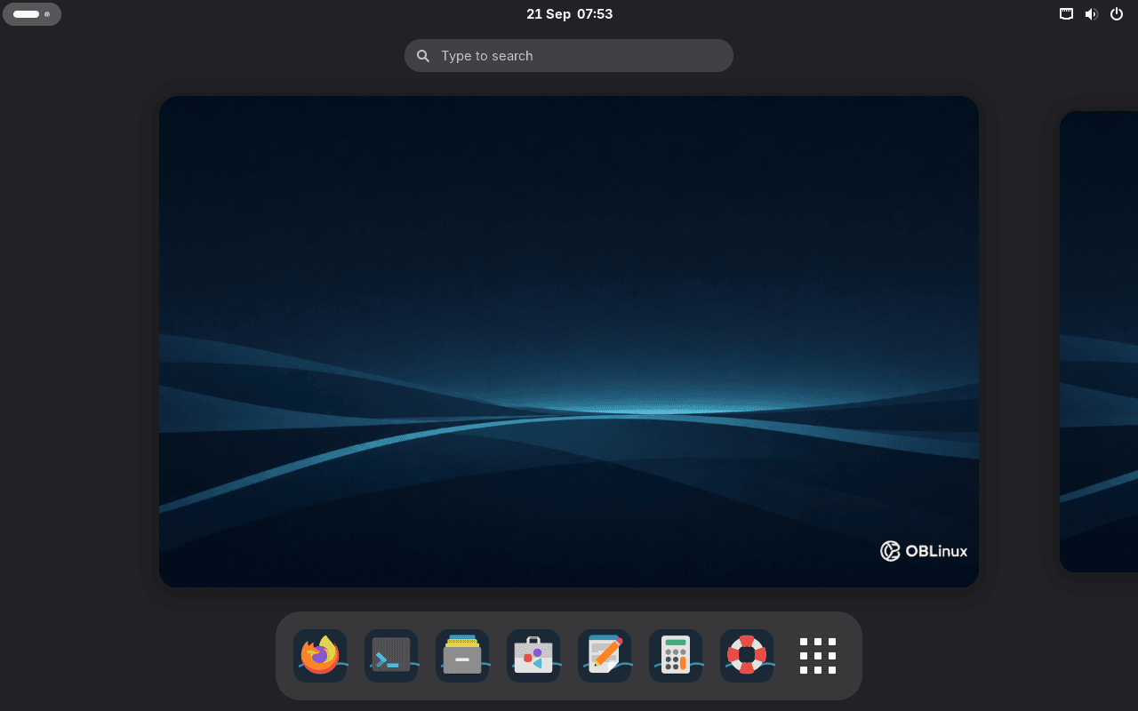 OBLinux desktop
