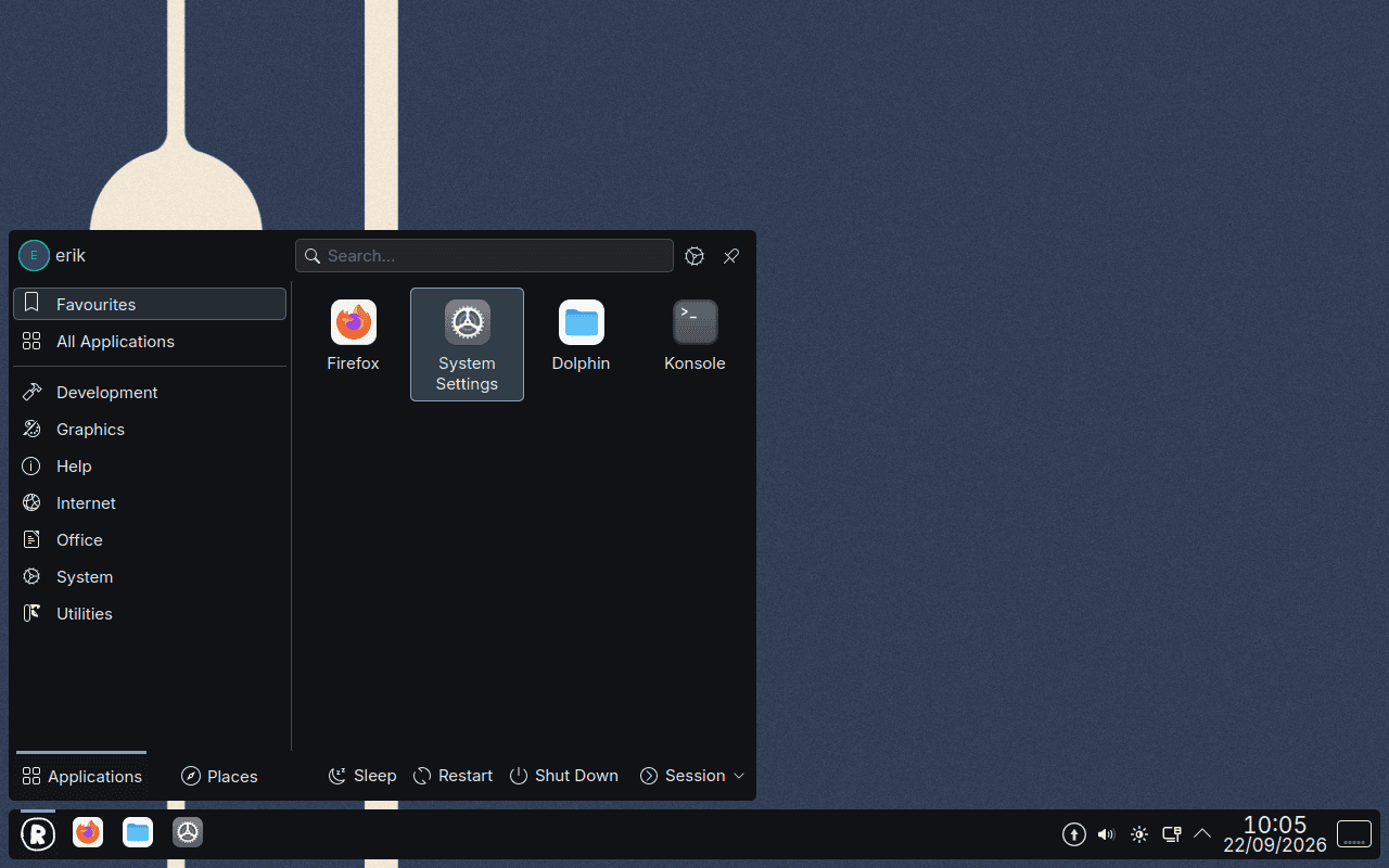 RakuOS desktop