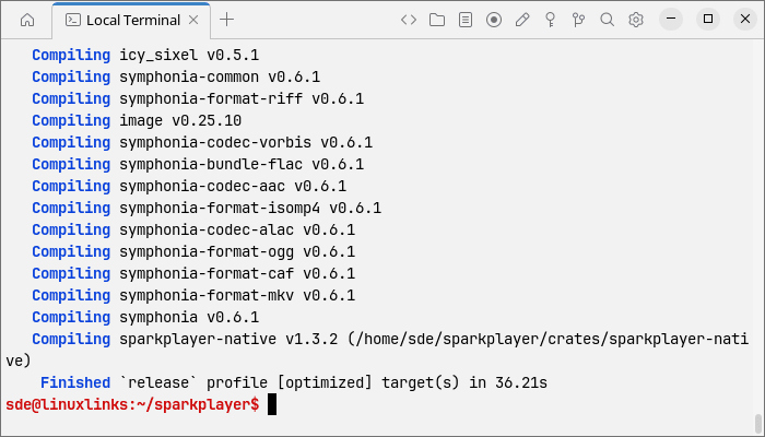 Build the software using cargo