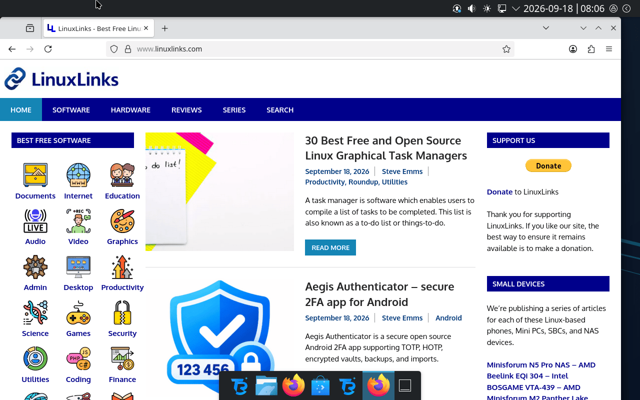TechRefreshing Linux desktop
