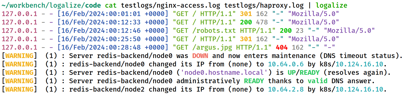 logalize in action