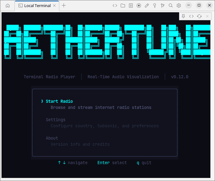 AetherTune started