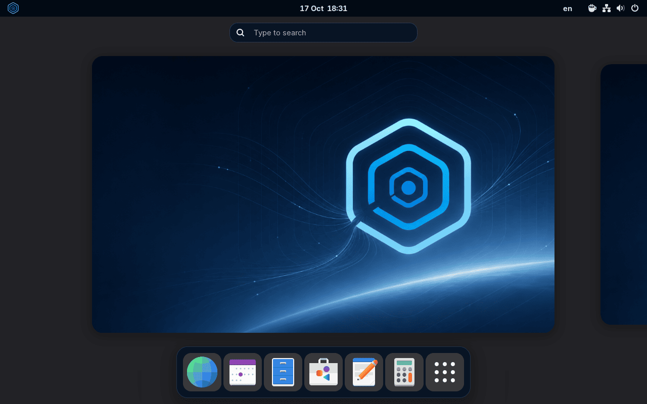 ErgenOS desktop