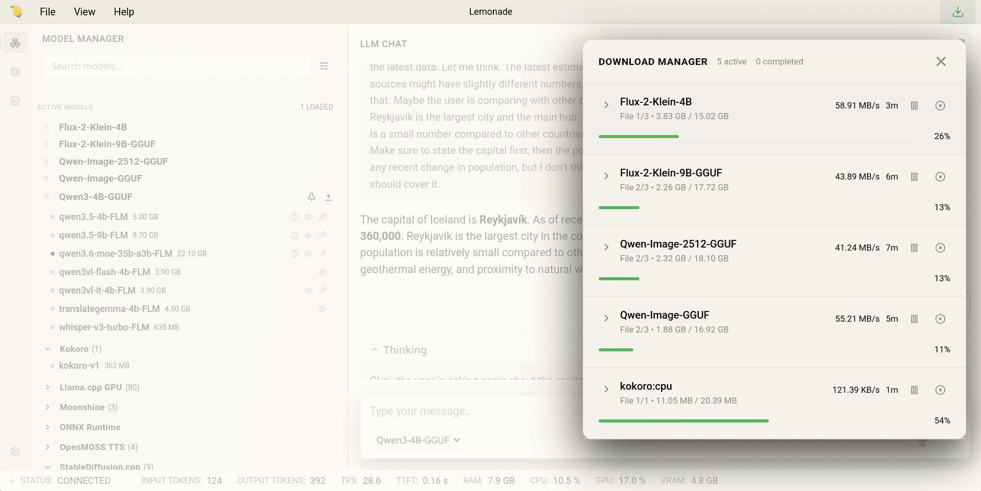 Downloading models