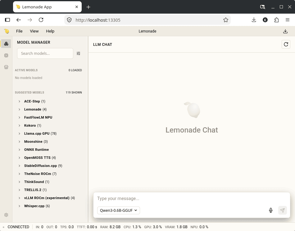 Web interface