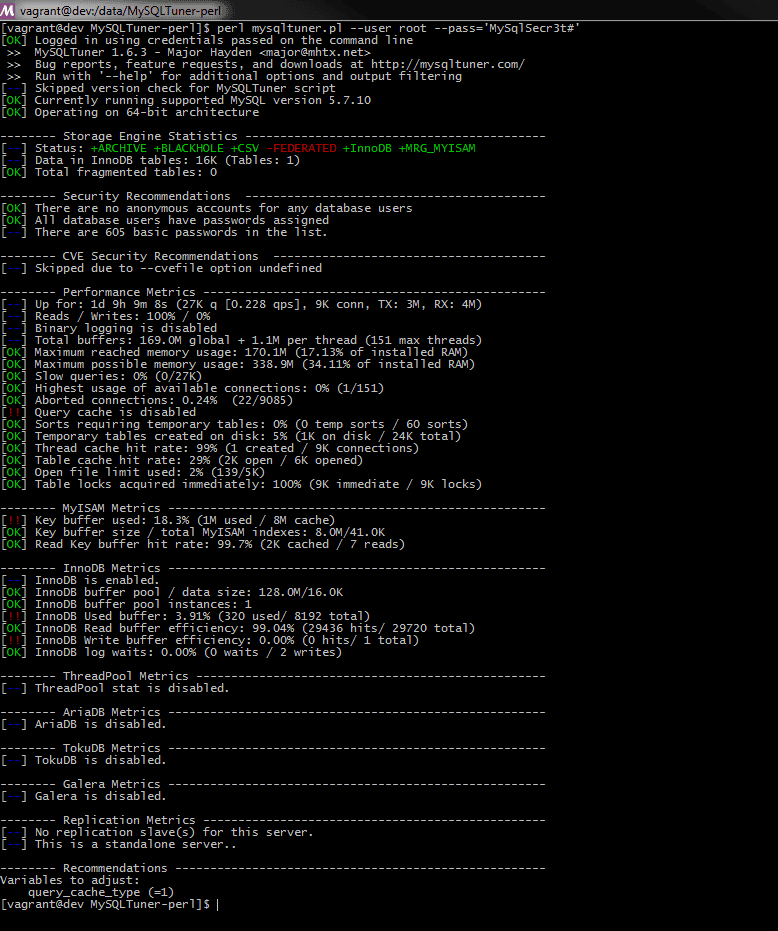 MySQLTuner