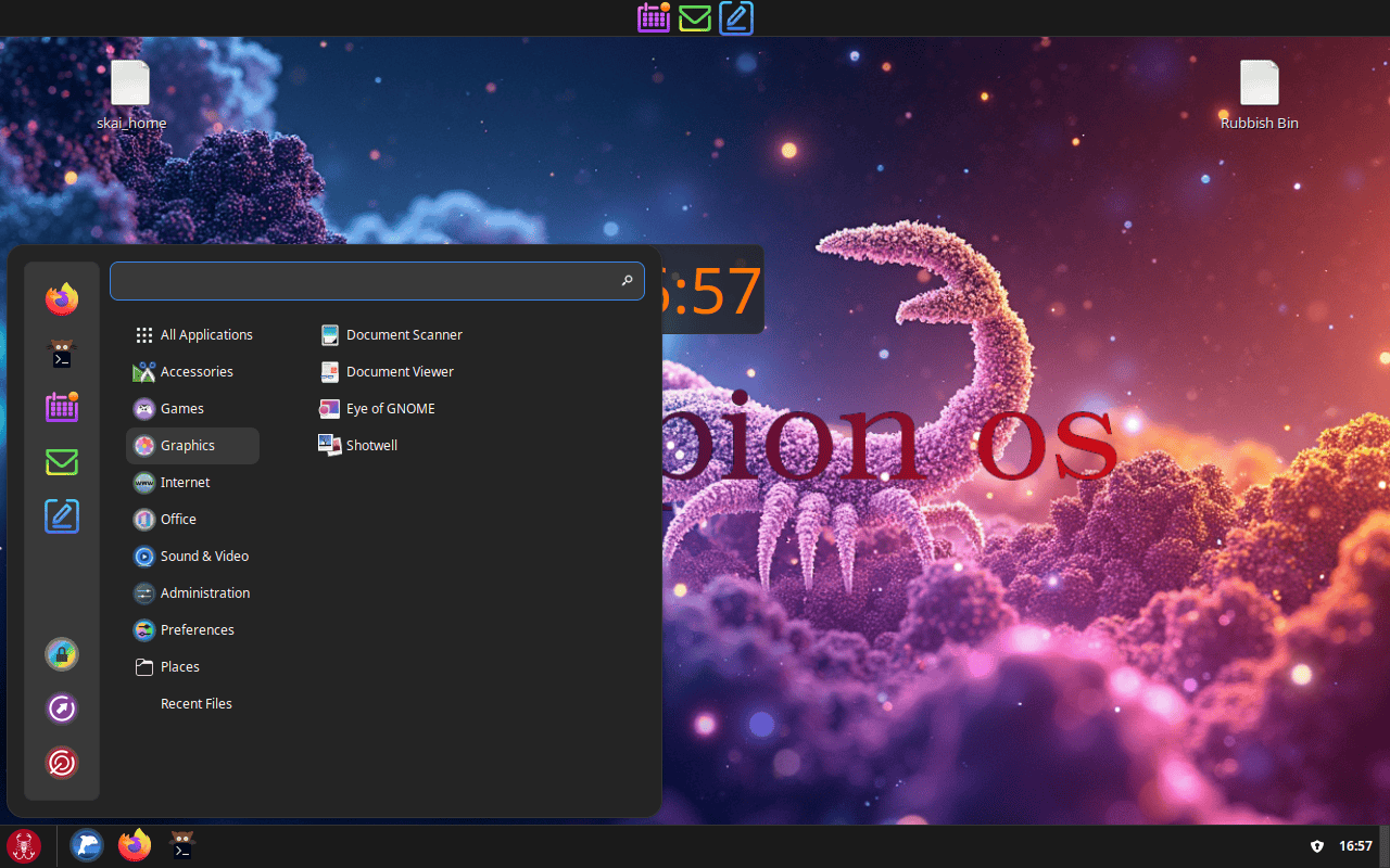 Skorpion OS desktop
