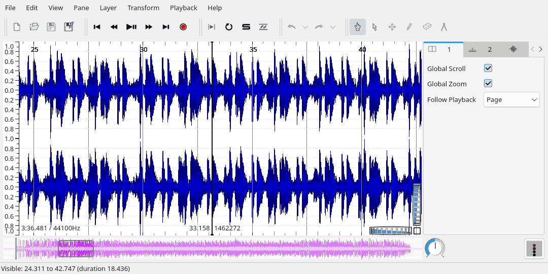 Sonic Visualiser in action