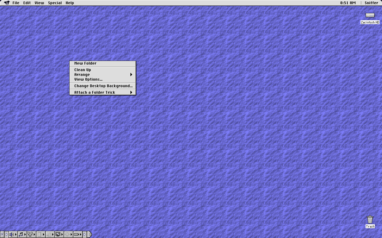 ZacOS 9 desktop