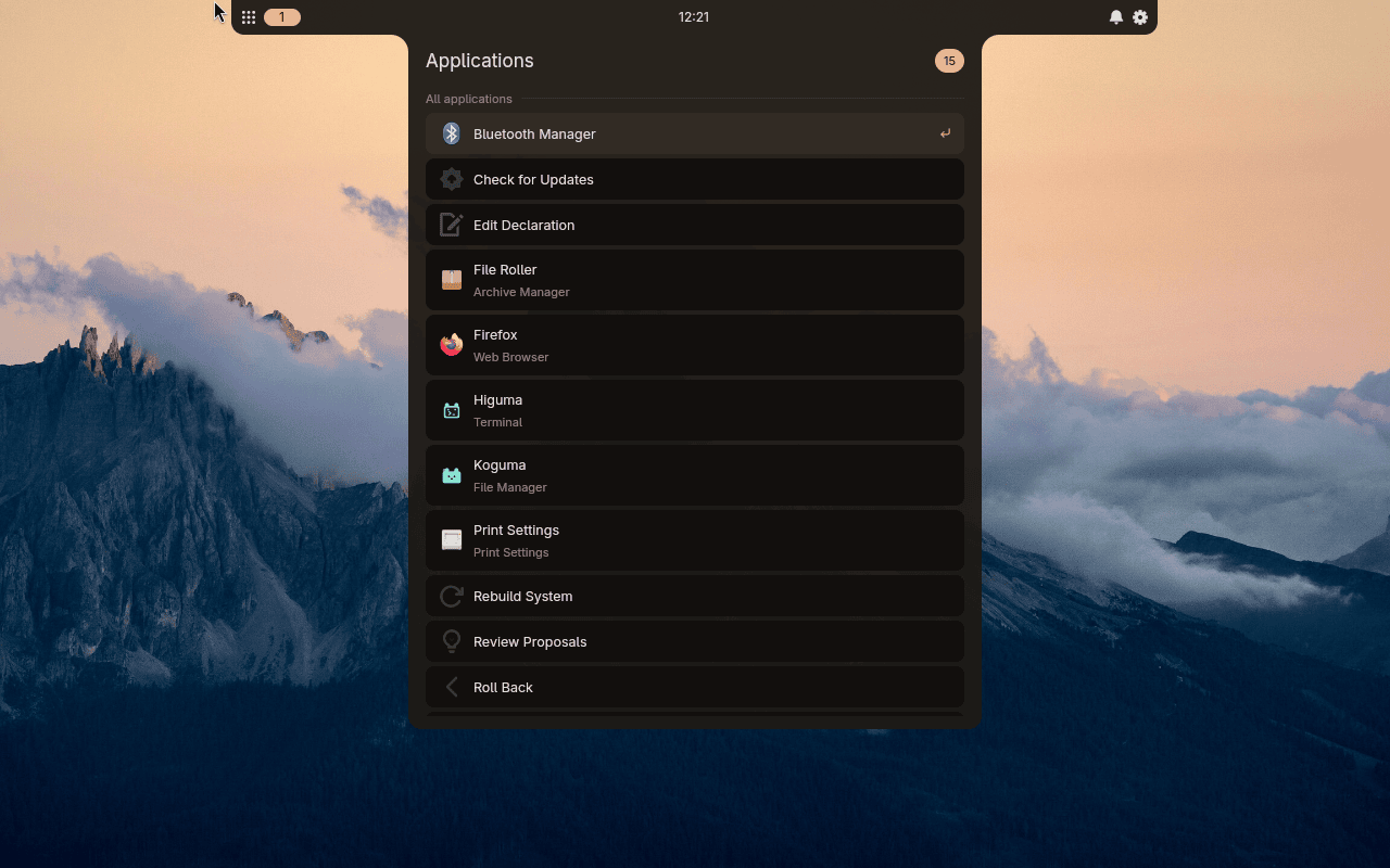 kumaOS is a Fedora-based Linux distribution