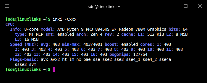 Minisforum UM890 Pro inxi