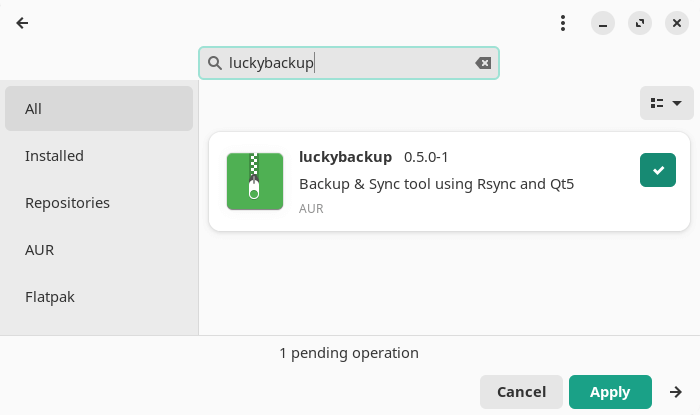 Installing luckyBackup