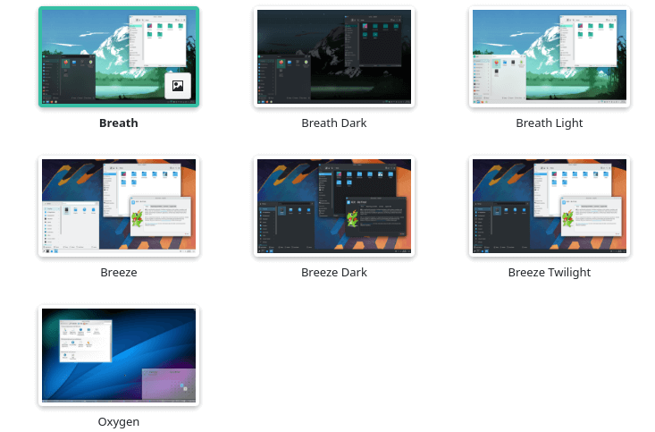 KDE Themes: Manjaro