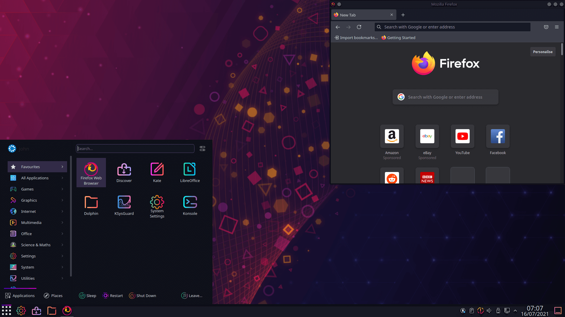 Sweet KDE